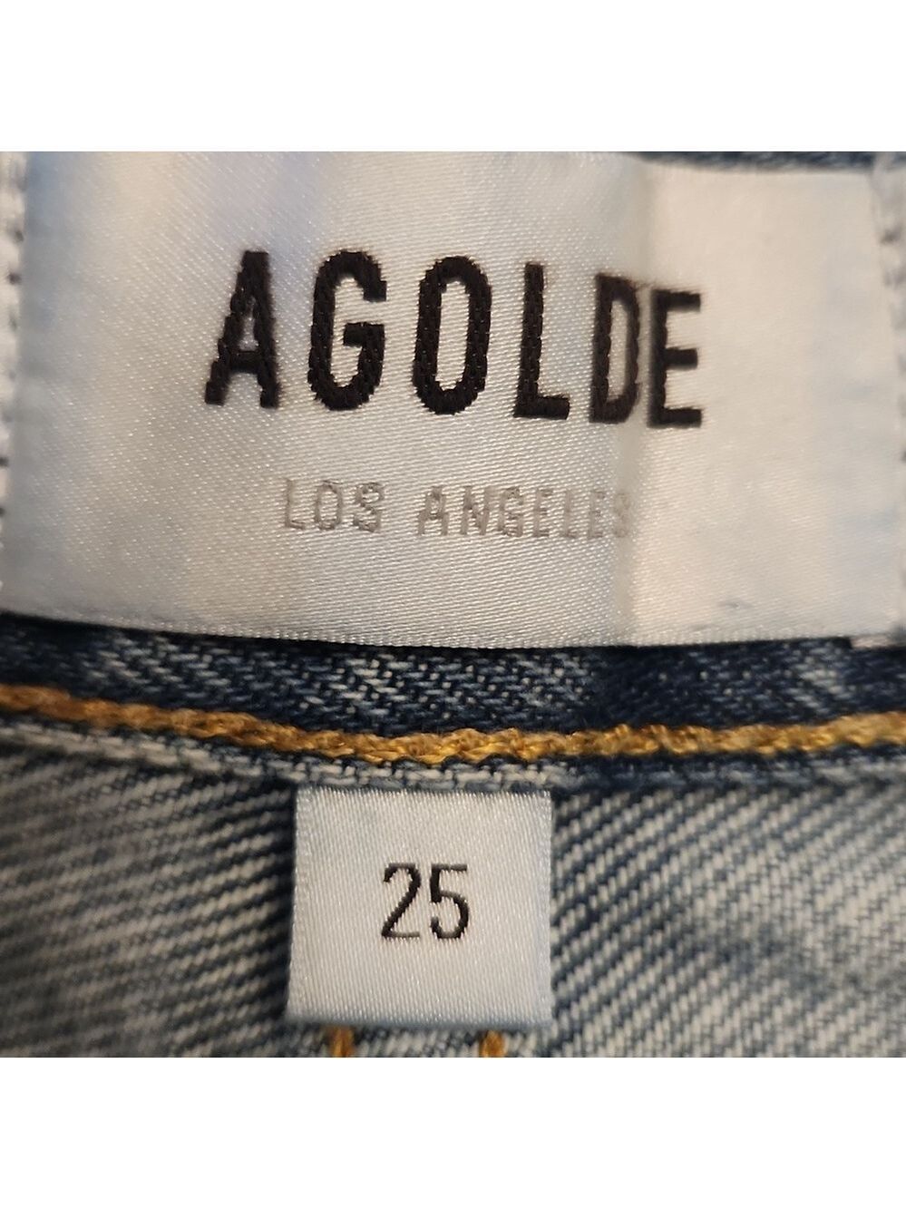 Jeans Crop Blue 90s Distressed Straight-Leg High-rise  Denim Size 25 - Picture 4 of 16